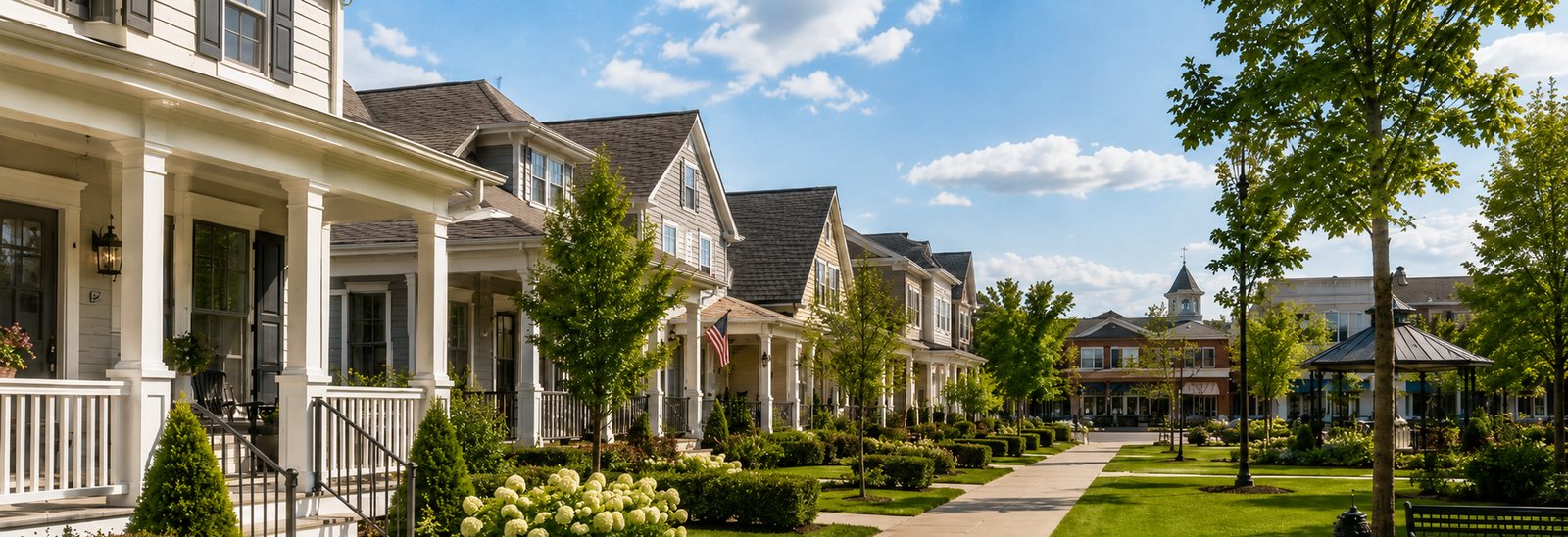 Providence Huntsville walkable village homes and sidewalks